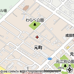 北海道江別市元町16周辺の地図