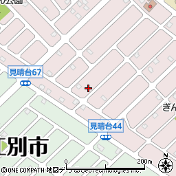 北海道江別市見晴台68-9周辺の地図
