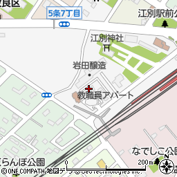 江別市役所健康福祉部　萩ヶ岡児童センター周辺の地図