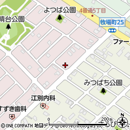 北海道江別市見晴台28-7周辺の地図