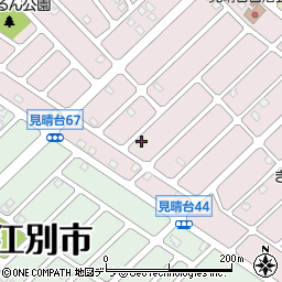 北海道江別市見晴台68-13周辺の地図
