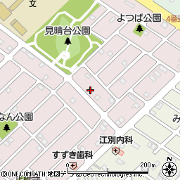 北海道江別市見晴台30-14周辺の地図