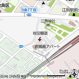 北海道江別市萩ケ岡周辺の地図