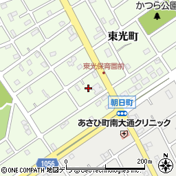 北海道江別市東光町47周辺の地図