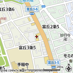 トヨタカローラ札幌手稲店周辺の地図