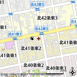 ローソン札幌北４１東二丁目店周辺の地図