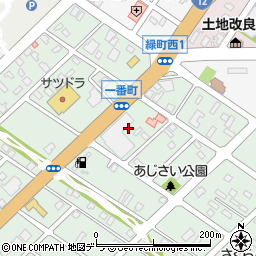 北海道江別市一番町13周辺の地図