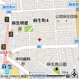 北海道札幌市北区麻生町3丁目周辺の地図