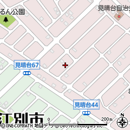 北海道江別市見晴台69-4周辺の地図