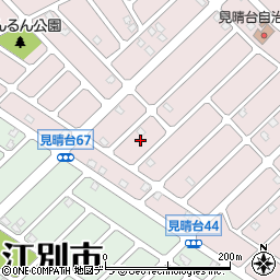 北海道江別市見晴台69周辺の地図