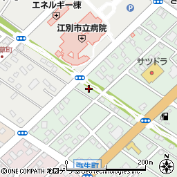 北海道江別市一番町19周辺の地図