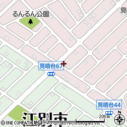 北海道江別市見晴台70-9周辺の地図