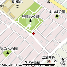 北海道江別市見晴台30-18周辺の地図