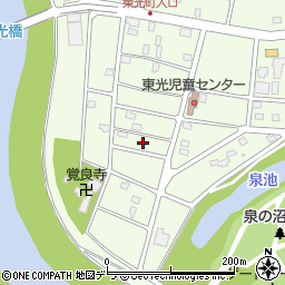 北海道江別市東光町21周辺の地図