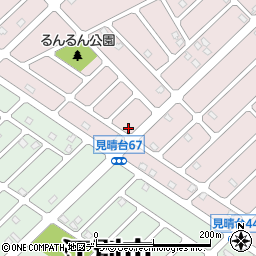 北海道江別市見晴台71-6周辺の地図