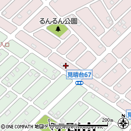 北海道江別市見晴台73周辺の地図