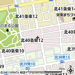 北40条こぶし公園周辺の地図