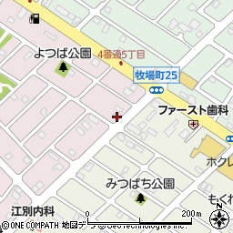 北海道江別市見晴台23-8周辺の地図