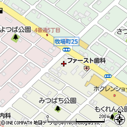 北海道江別市元江別本町23-10周辺の地図