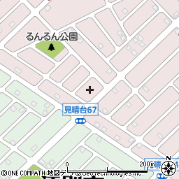 北海道江別市見晴台71周辺の地図