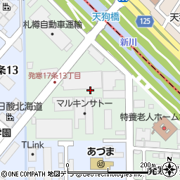 北海道札幌市西区発寒１７条4丁目周辺の地図