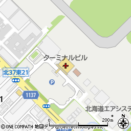 札幌飛行場（札幌丘珠空港）周辺の地図