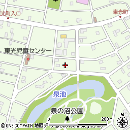 北海道江別市東光町32周辺の地図