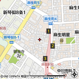 北海道札幌市北区麻生町5丁目6周辺の地図