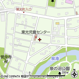 北海道江別市東光町27-3周辺の地図