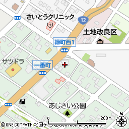 北海道江別市一番町7周辺の地図