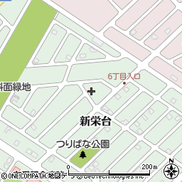 北海道江別市新栄台22-8周辺の地図