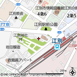 江別市役所　水道部水道整備課工務係周辺の地図