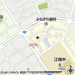北海道江別市萌えぎ野中央4周辺の地図