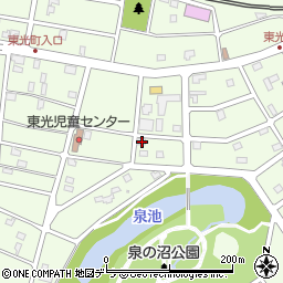 北海道江別市東光町32-6周辺の地図