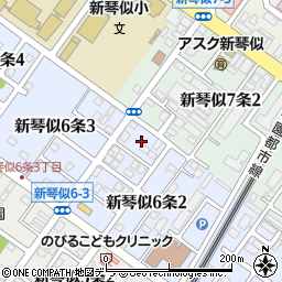 北海道札幌市北区新琴似６条2丁目7周辺の地図