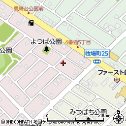 北海道江別市見晴台23-14周辺の地図