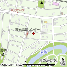 北海道江別市東光町27-19周辺の地図