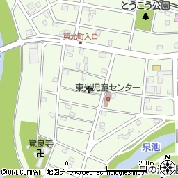 北海道江別市東光町24-4周辺の地図