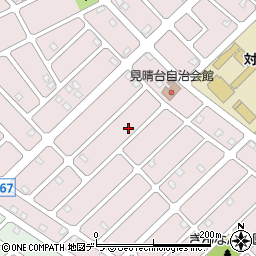 北海道江別市見晴台59-7周辺の地図
