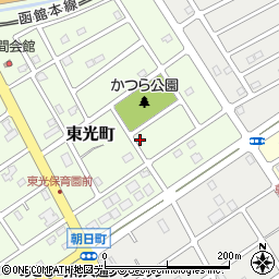 北海道江別市東光町104-8周辺の地図