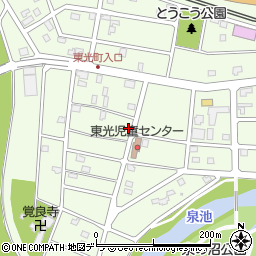北海道江別市東光町24-1周辺の地図