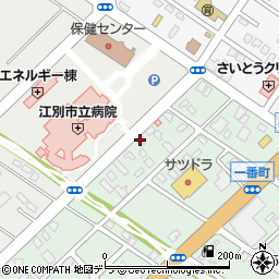 北海道江別市一番町46周辺の地図