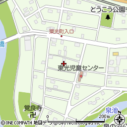 北海道江別市東光町24周辺の地図