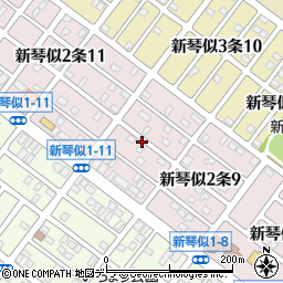 北海道札幌市北区新琴似２条10丁目周辺の地図