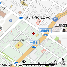北海道江別市一番町1周辺の地図