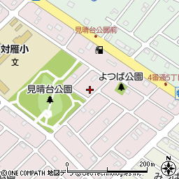 北海道江別市見晴台19-7周辺の地図