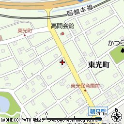 北海道江別市東光町45-6周辺の地図