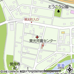 北海道江別市東光町24-20周辺の地図