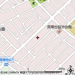 北海道江別市見晴台58周辺の地図