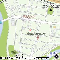 北海道江別市東光町24-15周辺の地図